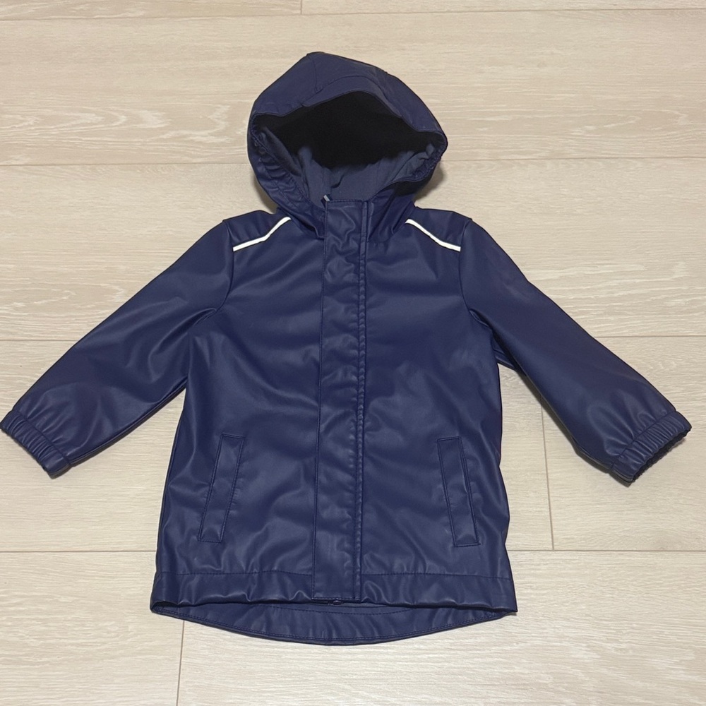 3/$10 Cat & Jack Navy Blue Hooded Raincoat